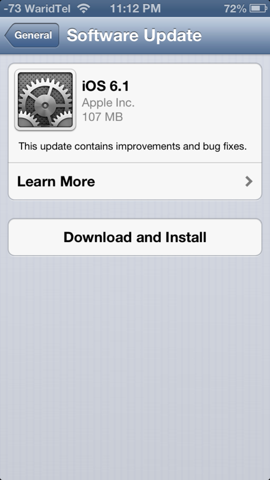 Download iOS 6.1 now!