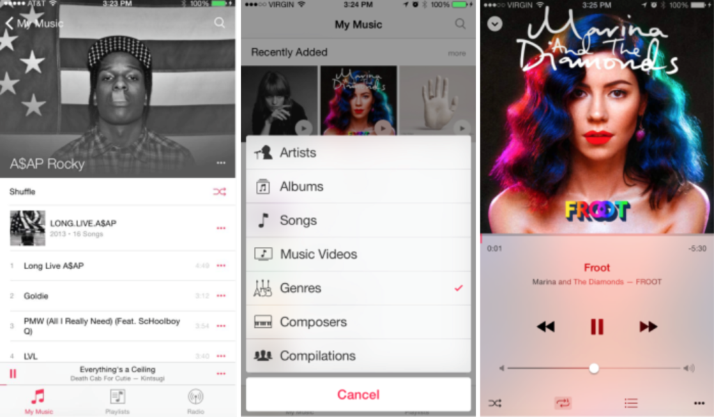 iOS 8.4 beta music app