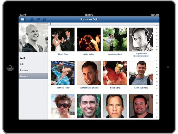 facebook iPad app