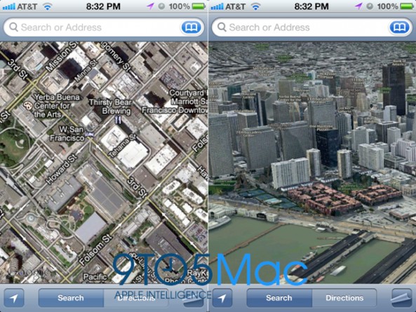 iOS 6 3-D maps