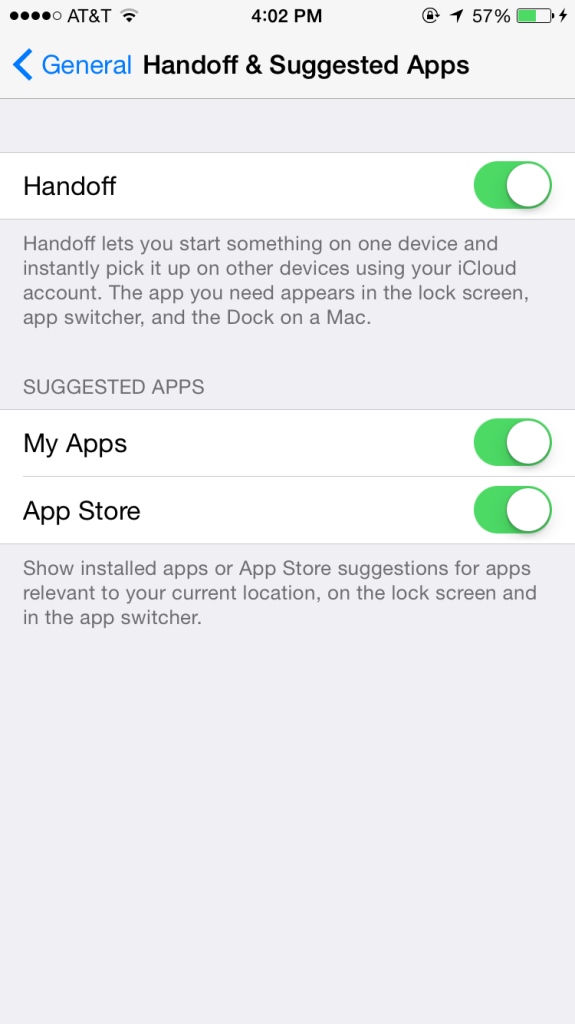 handoff iOS 8