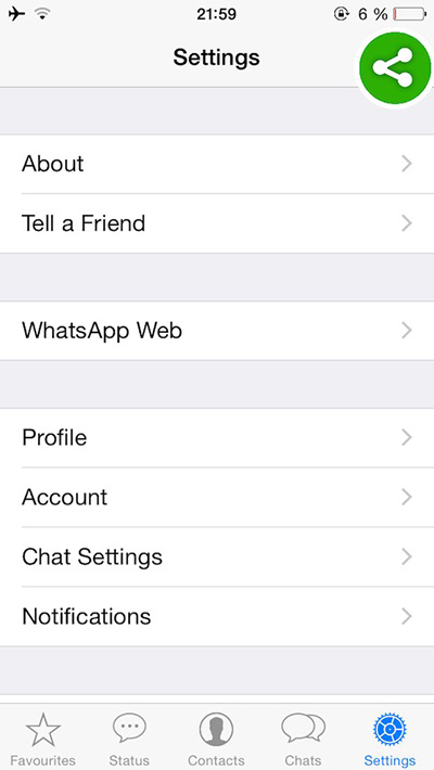 WhatsApp web iPhone