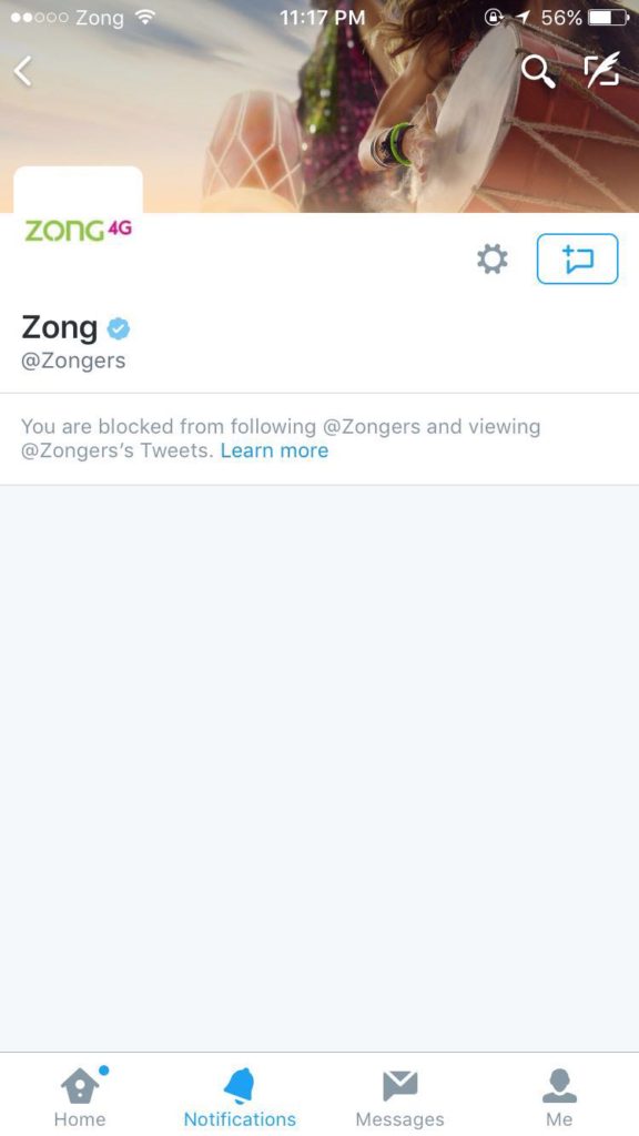 Zong telecom block